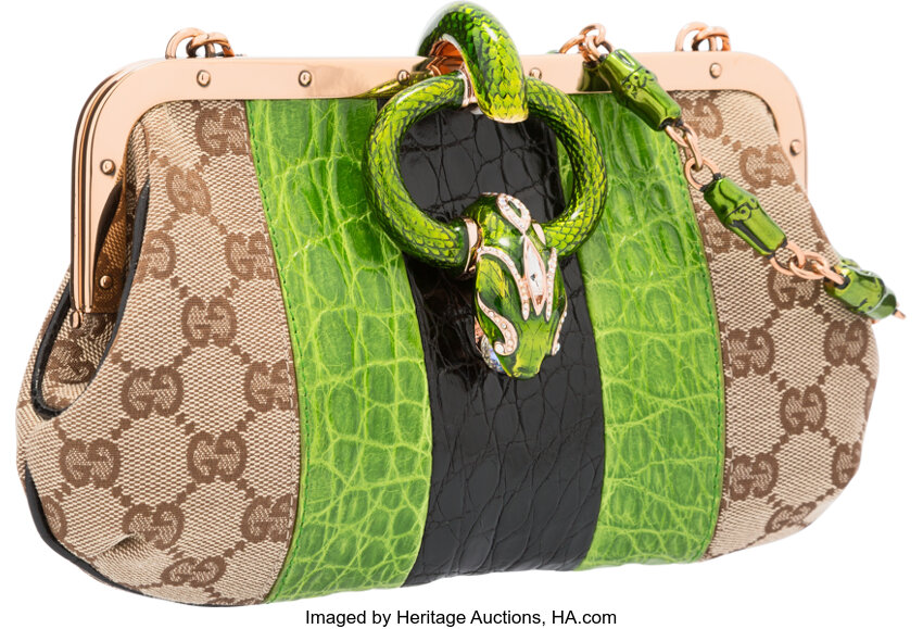 Gucci, Bags, Gucci Bag Green Python Europe Exclusive