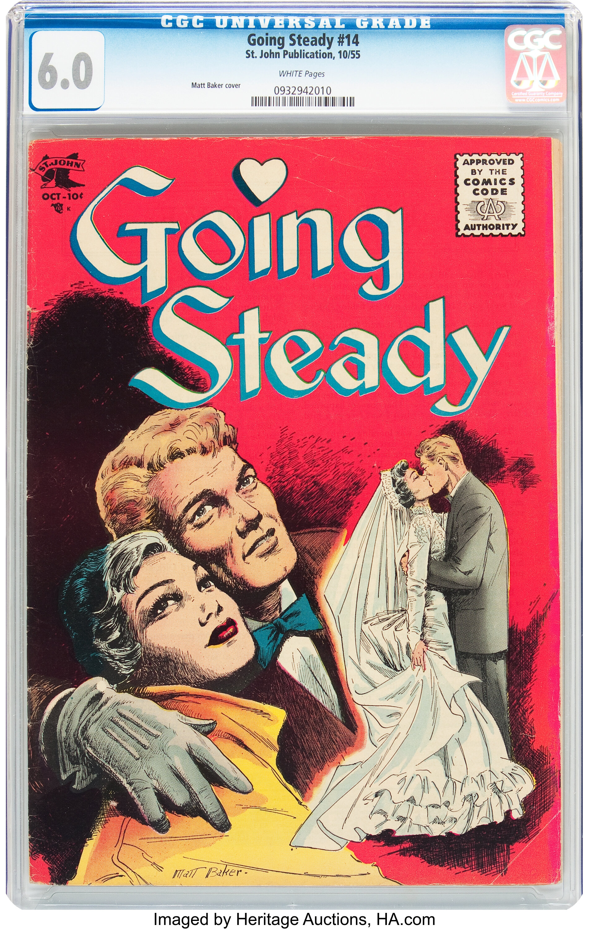 Going Steady #14 (St. John, 1955) CGC FN 6.0 White pages