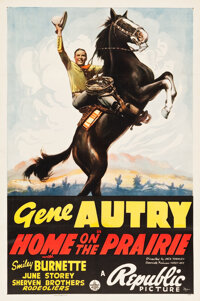 Home on the Prairie (Republic, 1939). One Sheet (27.25" X 41")