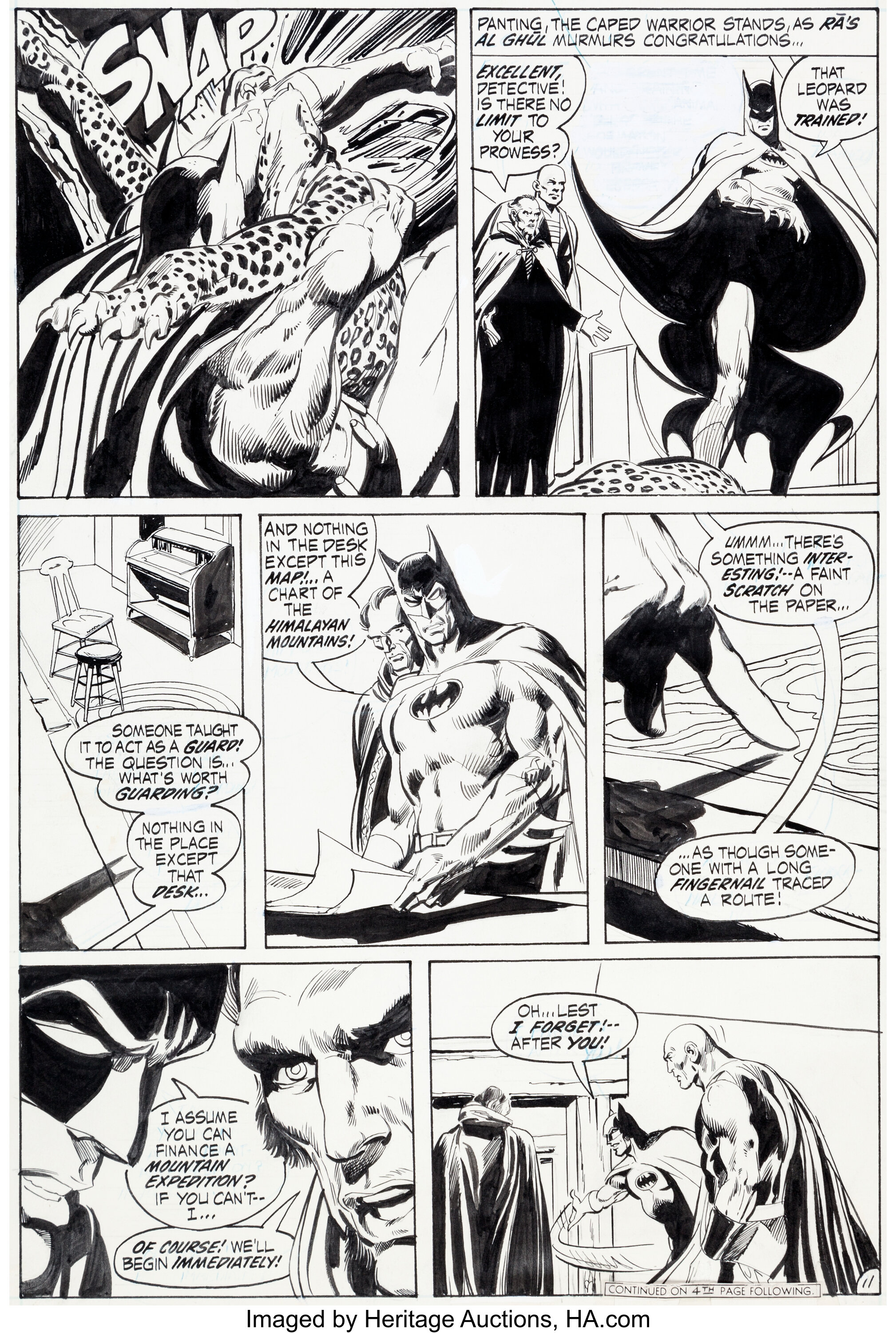 Neal Adams and Dick Giordano Batman #232 Page 11 Original Art (DC, | Lot  #92007 | Heritage Auctions