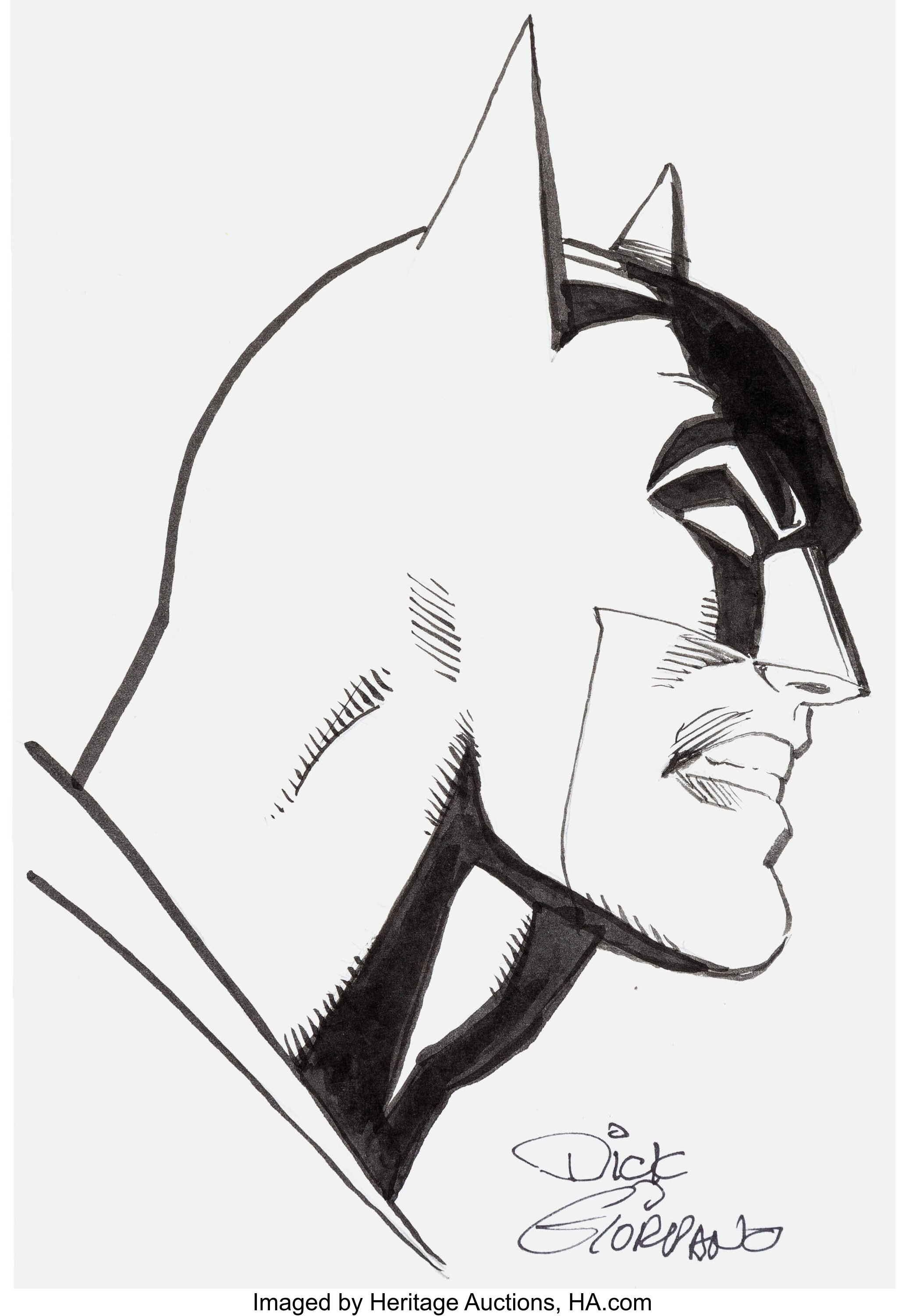 Dick Giordano - Batman Illustration Original Art (undated).... | Lot #14051  | Heritage Auctions