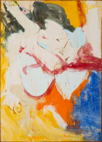 Willem de Kooning (1904-1997) East Hampton II, 1968 Oil on paper laid on canvas 41-3/4 x 30 inches (106 x 76.2 cm) Signe...