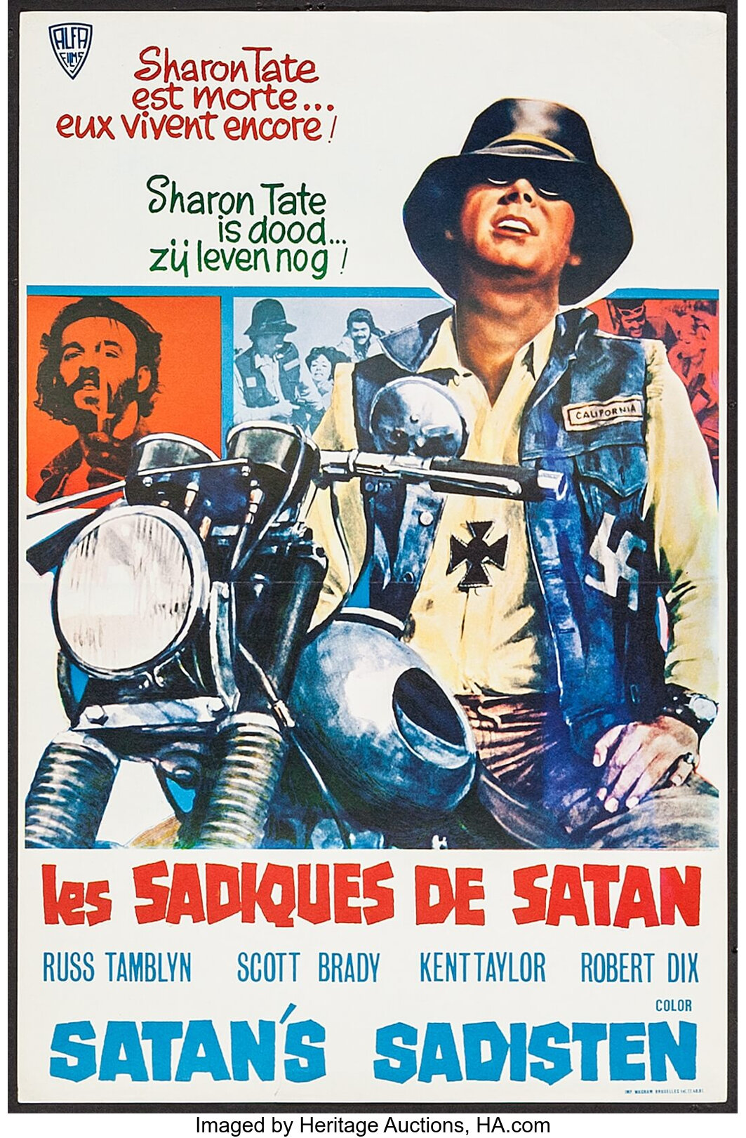 Satan&#39;s Sadists (Independent International Pictures, 1969). Belgian | Lot #54388 | Heritage Auctions