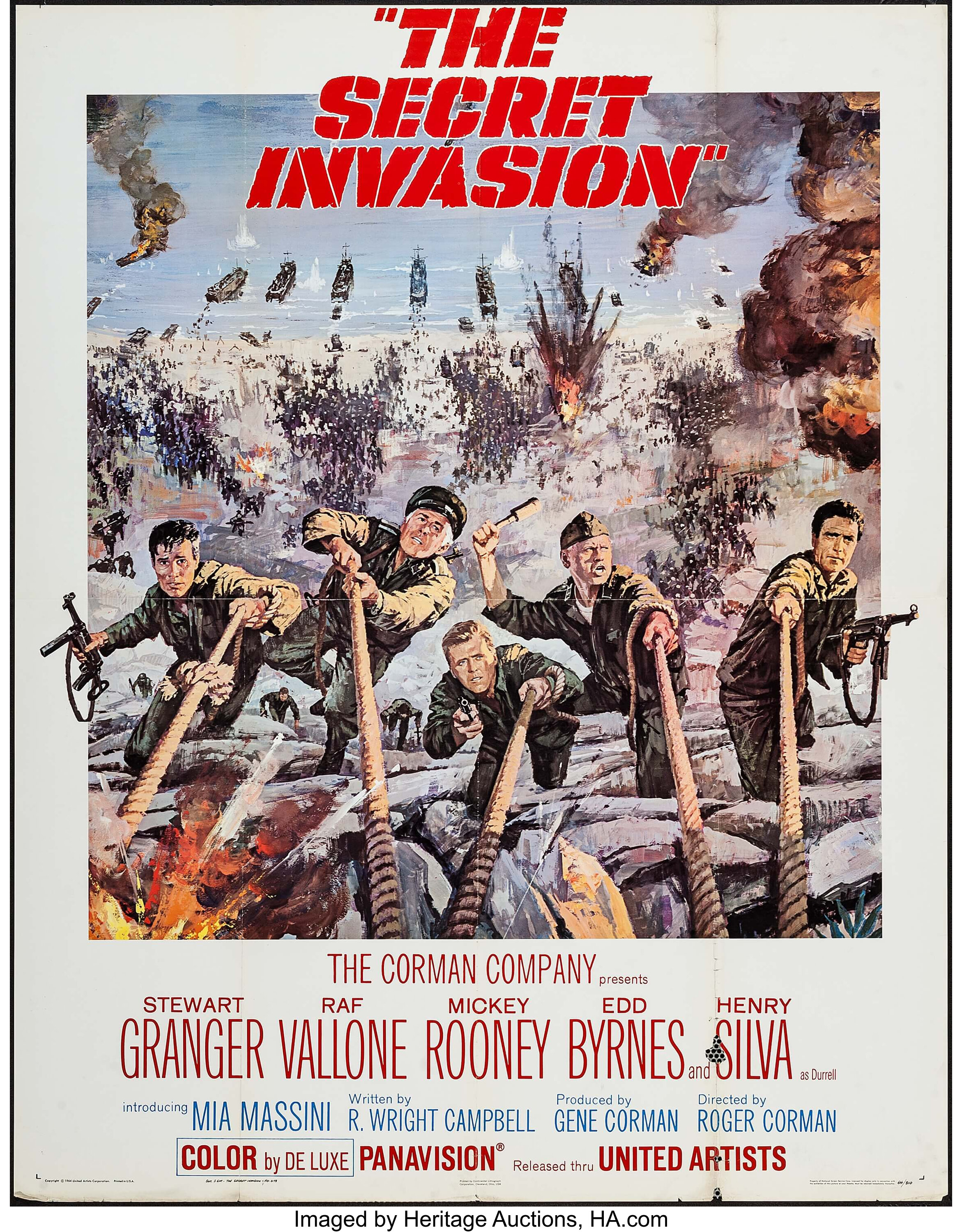 The Secret Invasion (United Artists, 1964). Three Sheet (41 X 79), Lot  #51388