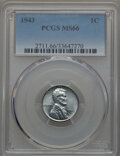 Lincoln Cents, (5) 1943 1C MS66 PCGS.... (Total: 5 coins)