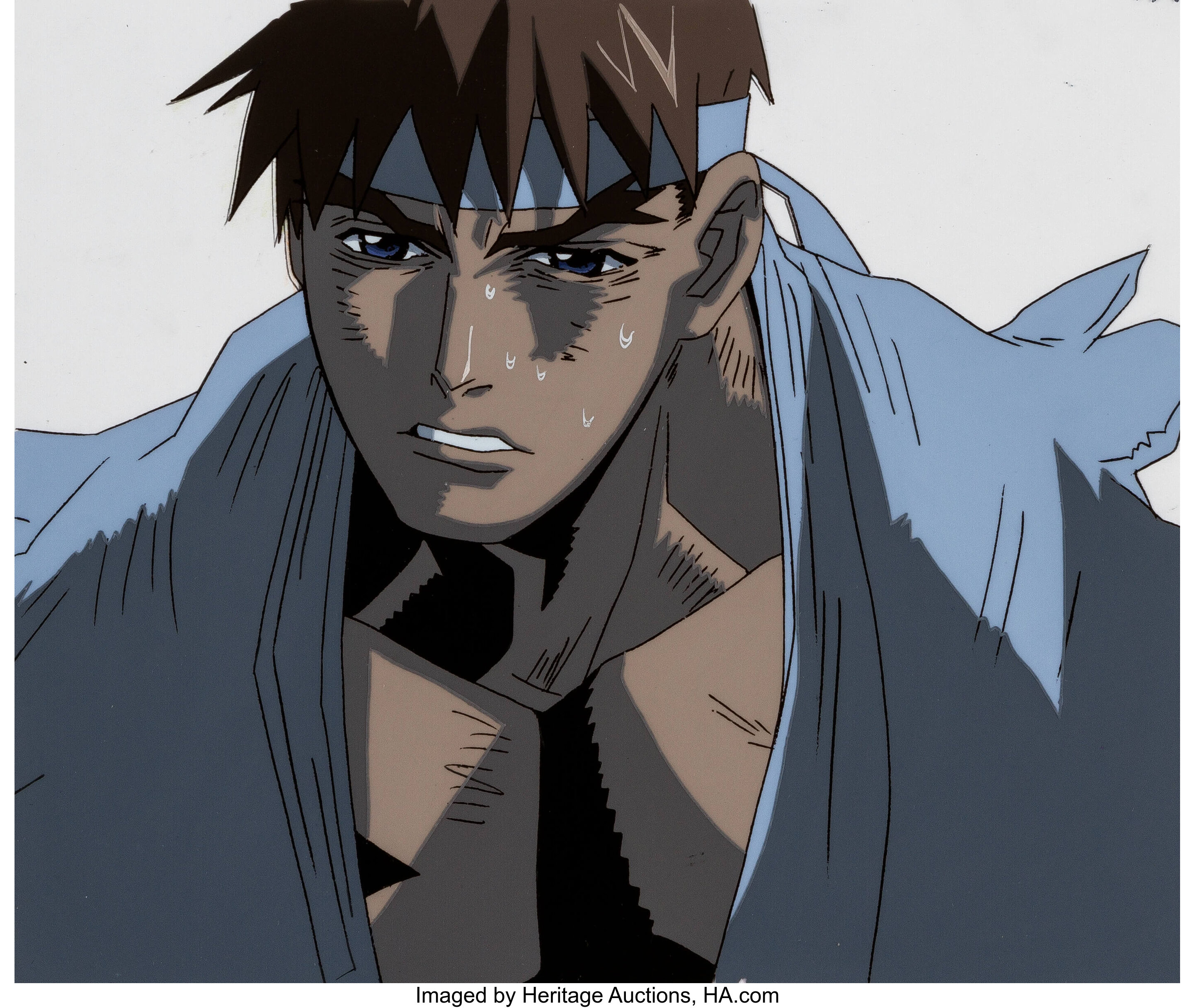 Street Fighter Zero Ryu Anime Production Cels and Animation