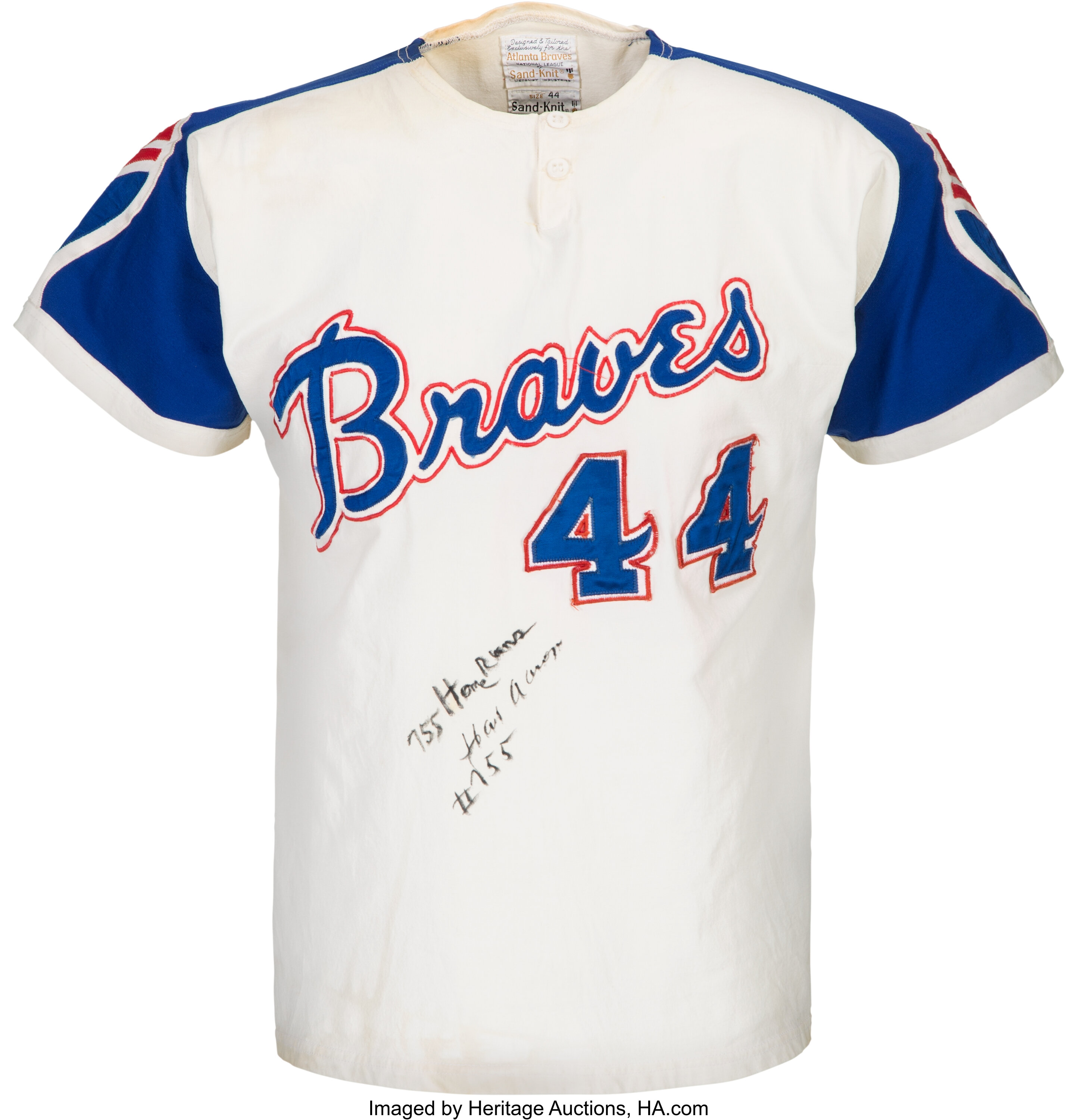 hank aaron braves shirt