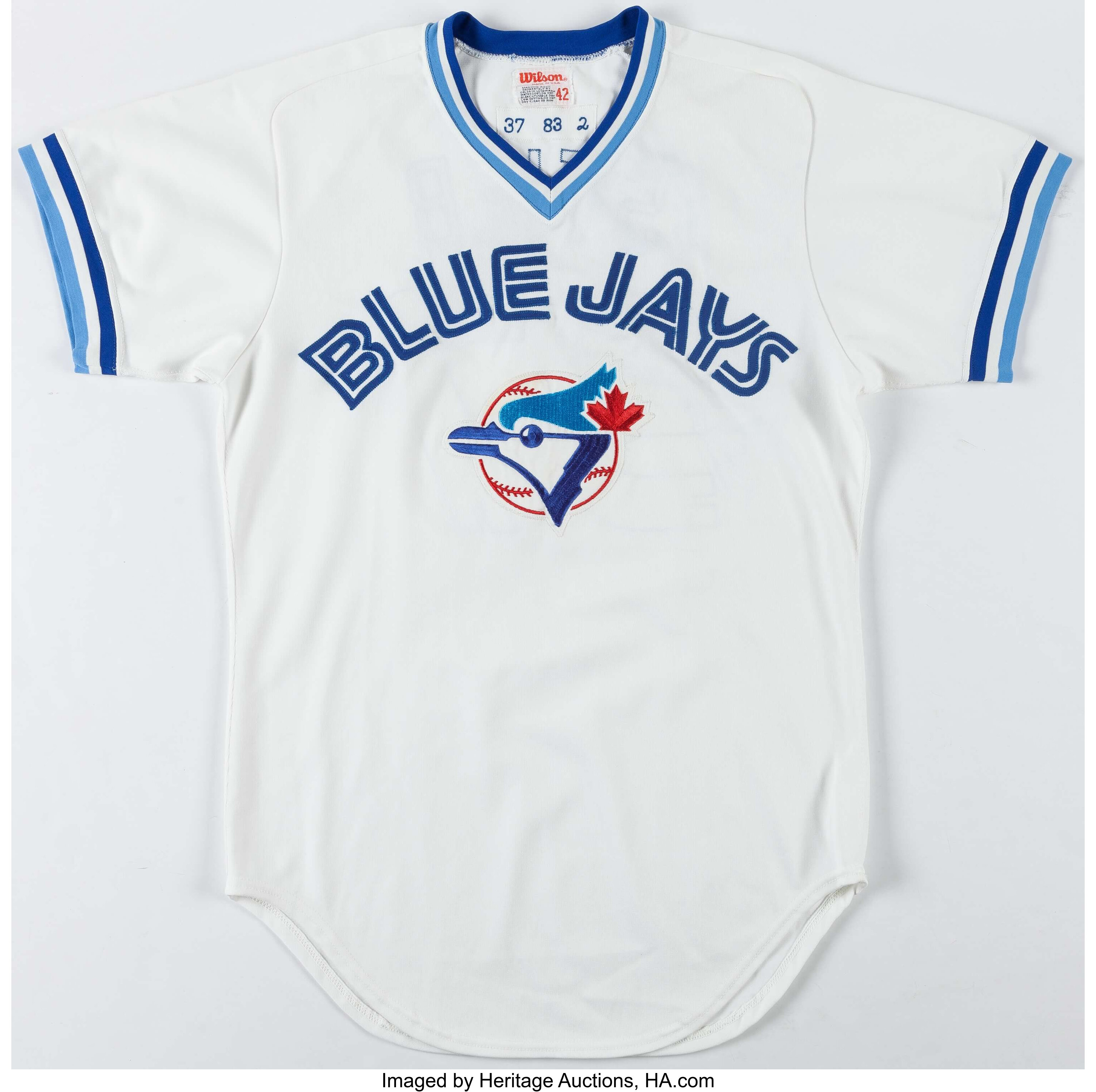 blue jays game used jersey