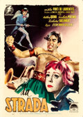 Movie Posters:Foreign, La Strada (Paramount, 1954). Italian 4 - Fogli (55" X 78"). Enrico
De Seta Artwork.. ...