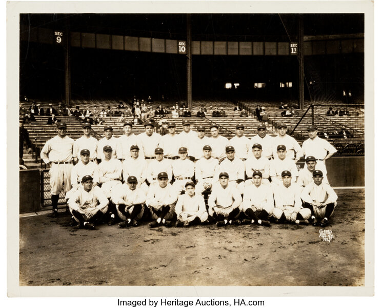 1927 New York Yankees Team Photograph, PSA/DNA Type 2. Baseball, Lot  #50053
