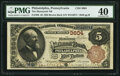 Philadelphia, PA - $5 1882 Brown Back Fr. 469 The Manayunk NB Ch. # 3604
