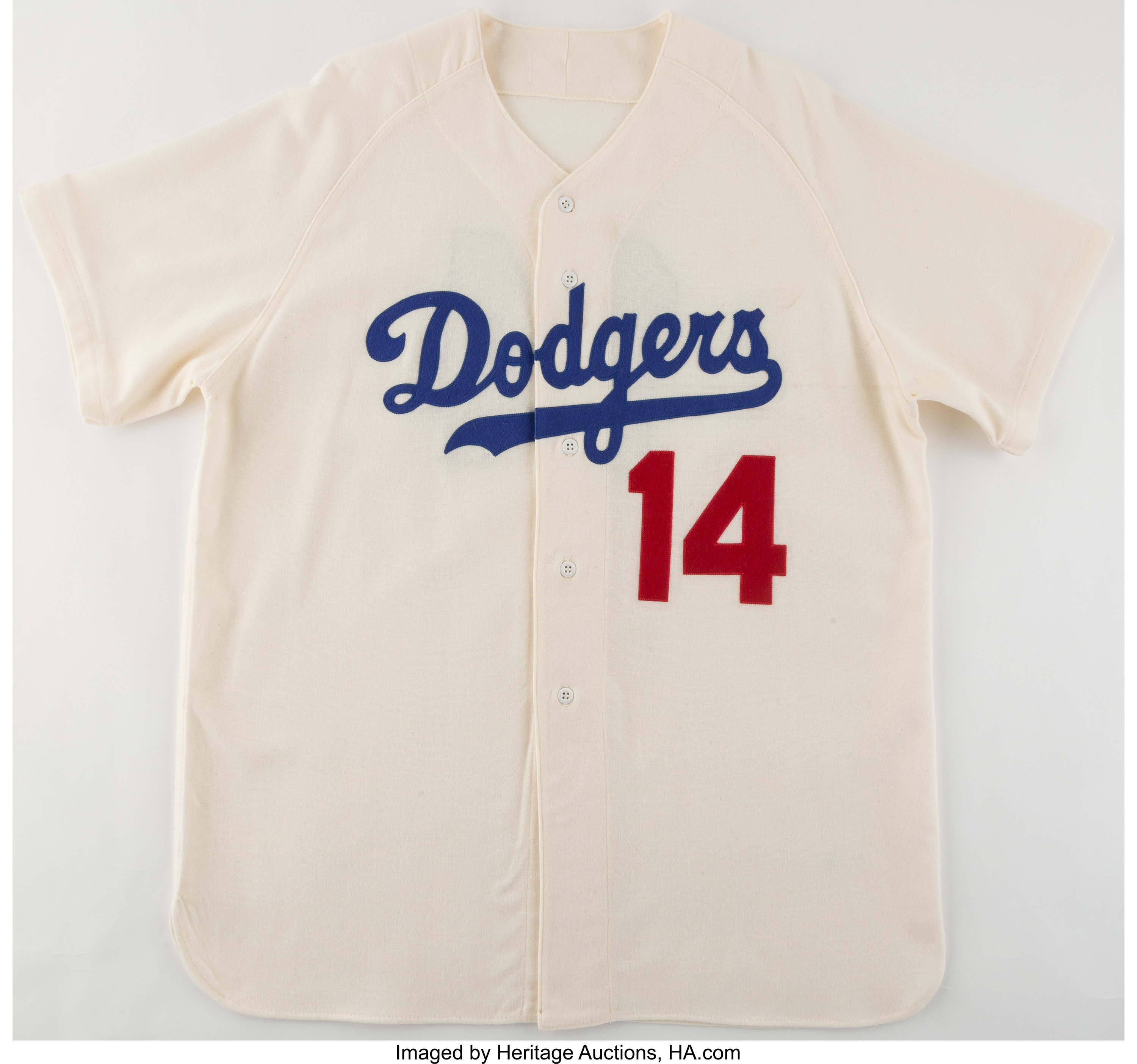 Brooklyn Dodgers Flannel Jersey. Baseball Collectibles Uniforms