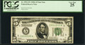 Fr. 1951-E* $5 1928A Federal Reserve Note. PCGS Very Fine 25