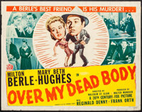 Over My Dead Body (20th Century Fox, 1942). Half Sheet (22" X 28"). Comedy