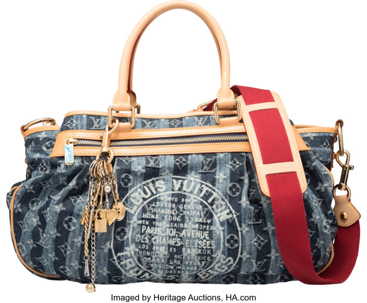 Louis Vuitton Cabas Raye Limited Edition Denim GM at 1stDibs