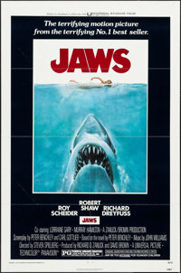 Jaws (Universal, 1975). One Sheet (27" X 41"). Horror