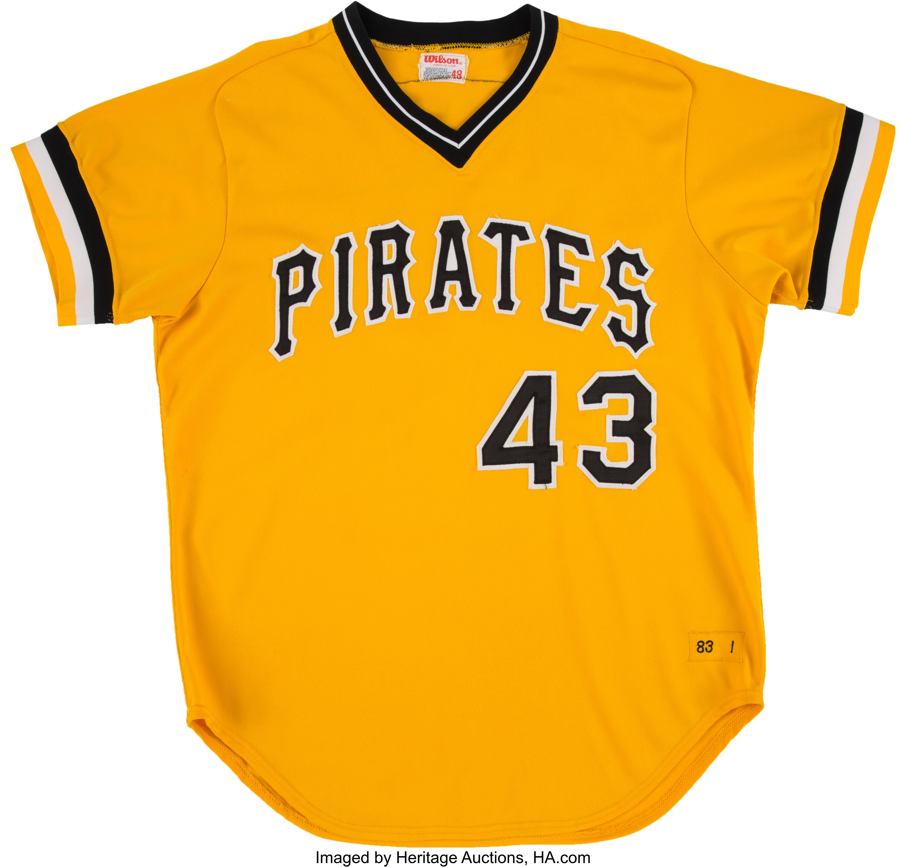 1983 Don Robinson Game Worn Pittsburgh Pirates Jersey Lot 51095 Heritage Auctions