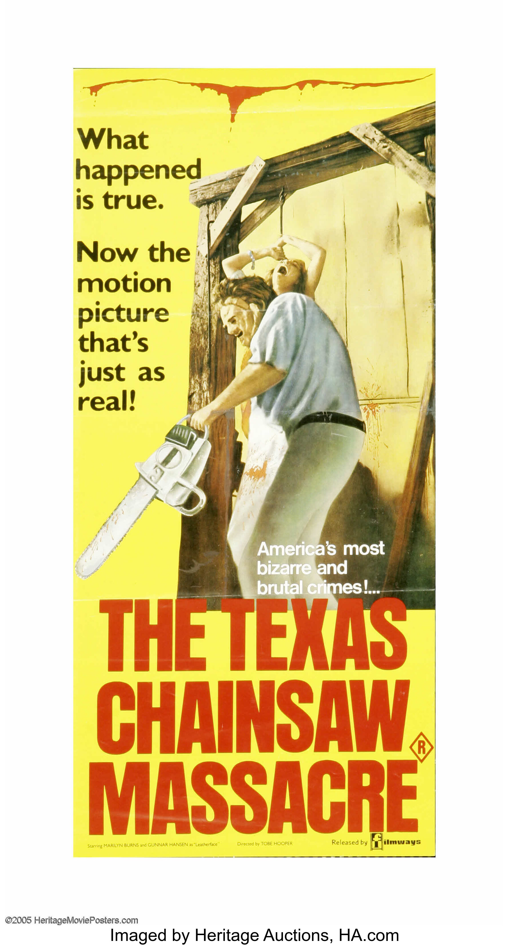 The Texas Chainsaw Massacre Bryanston 1974 Australian Daybill Lot 23088 Heritage Auctions