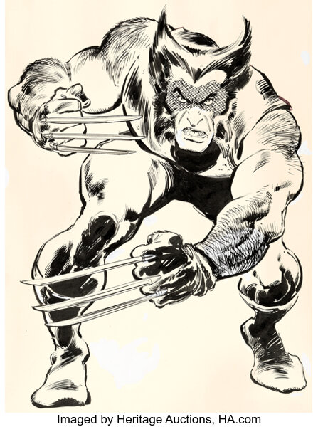 John Buscema Wolverine Corner Box Illustration Original Art | Lot #92031 |  Heritage Auctions