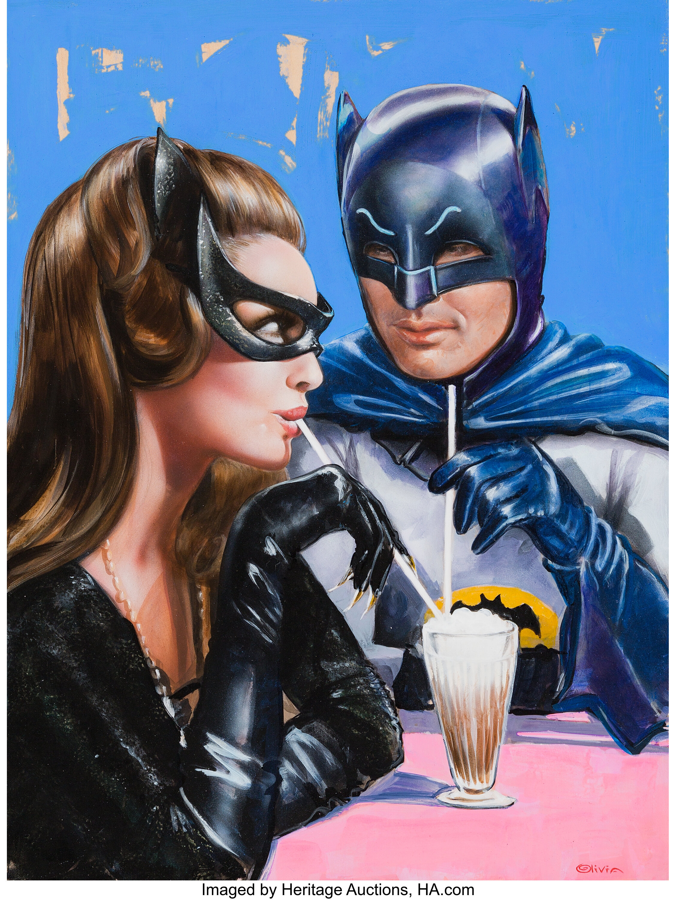 Женская бэтмен. Batman and Catwoman. Бэтмен 1966 Бэтгерл. Бэтмен и женщина-кошка. Batman Catwoman картины.