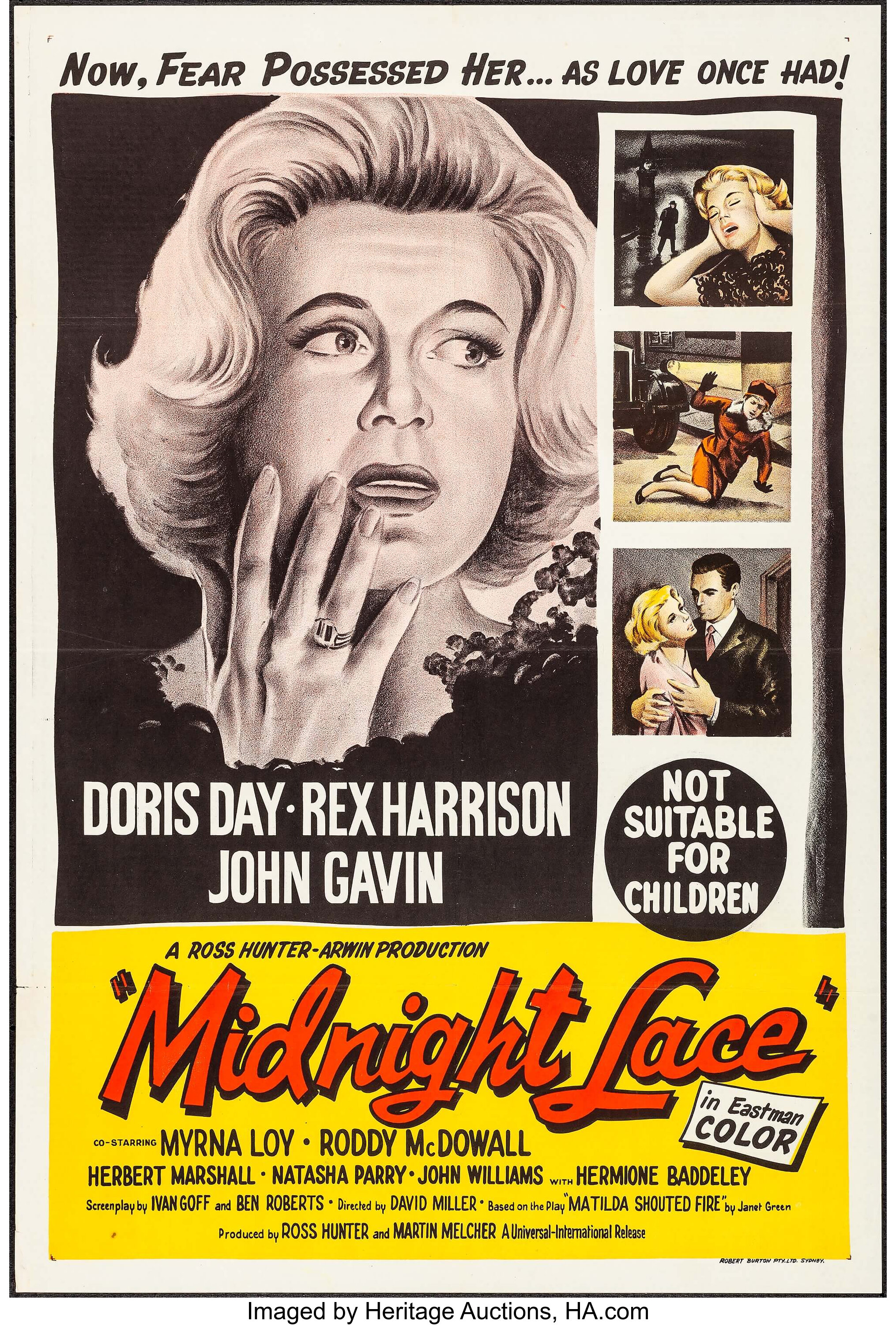 Midnight Lace (Universal International, 1960). Australian One Sheet | Lot  #287 | Heritage Auctions