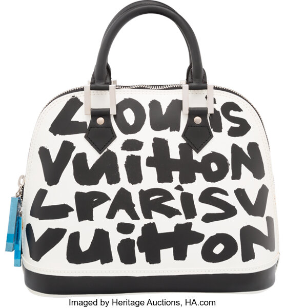 Louis Vuitton Limited Edition Stephen Sprouse Graffiti Alma MM Bag., Lot  #58460