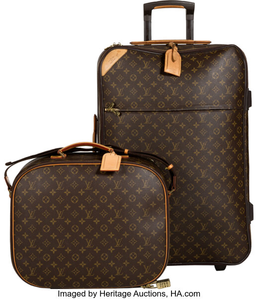 Louis Vuitton Set of Two: Classic Monogram Coated Canvas Pegase 65, Lot  #58456