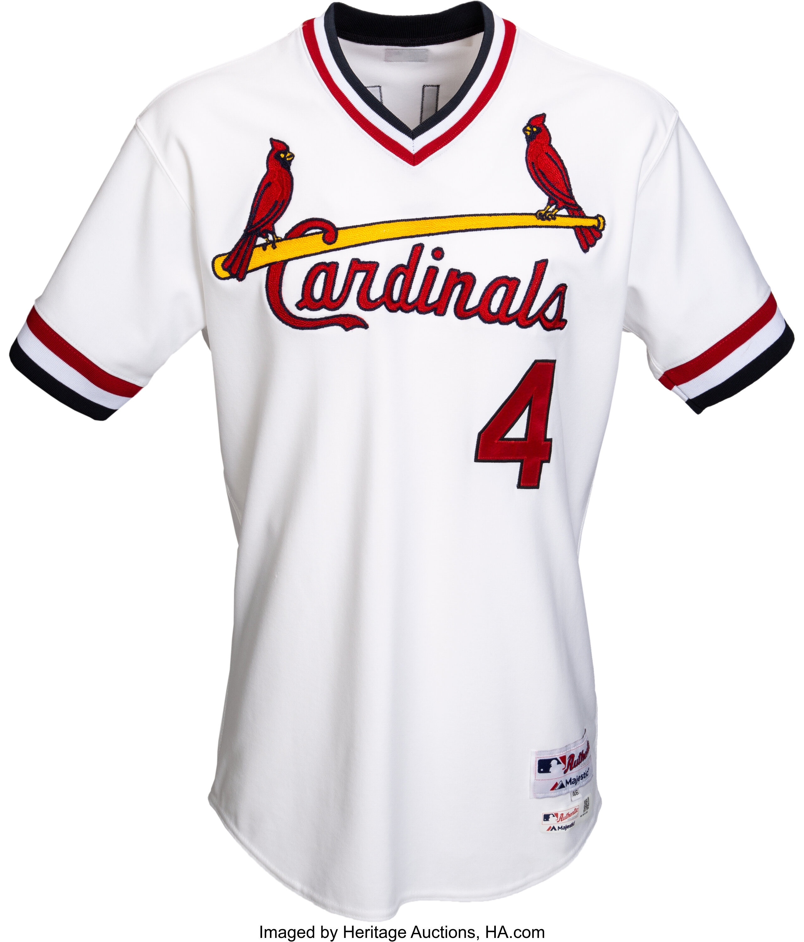 2015 Yadier Molina Game Worn & Signed St. Louis Cardinals Turn Back, Lot  #50447