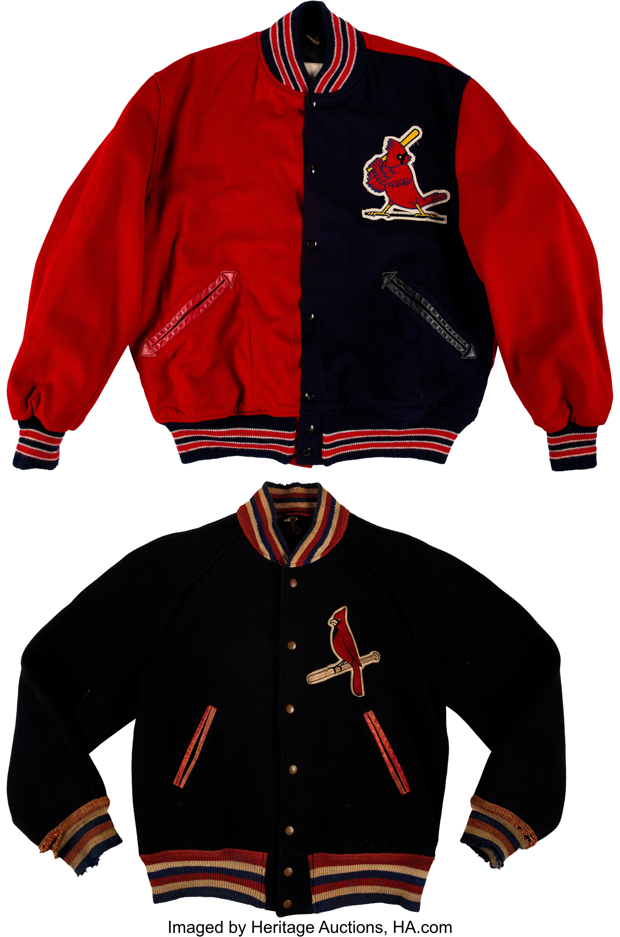 1950's-1960's Game Worn St. Louis Cardinals Jackets Lot of 2 - One, Lot  #51208