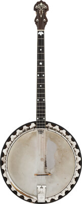 Tommy Tedesco's Circa 1935 Vega Vegaphone Professional Sunburst Tenor Banjo, Serial # 83661
