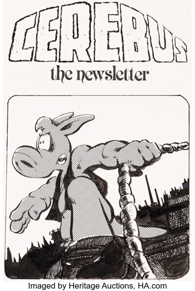 Original Comic Art:Covers, Dave Sim Cerebus the Newsletter #1 Cover Original Art(Cerebus Fan Club, 1981)....