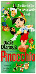 Movie Posters:Animation, Pinocchio (Buena Vista, R-1962). Three Sheet (41" X 84").
Animation.. ...