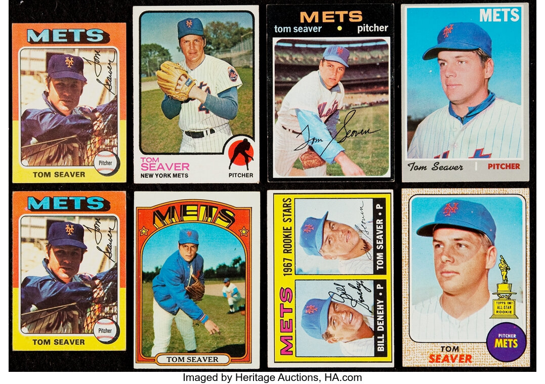 1967-75 Topps Tom Seaver Collection (8).... Baseball Cards Lots | Lot #41105 | Heritage Auctions
