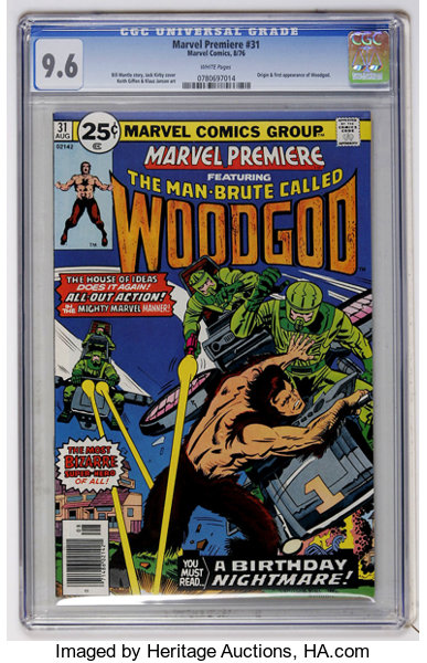 Bronze Age (1970-1979):Superhero, Marvel Premiere #31 Woodgod (Marvel, 1976) CGC NM+ 9.6 White pages....