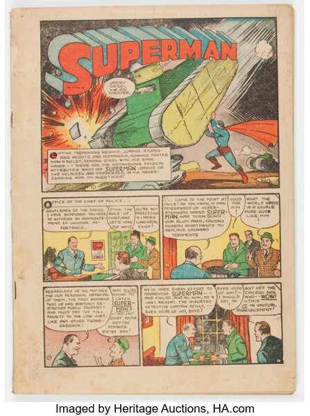 Golden Age (1938-1955):Superhero, Action Comics #9 (DC, 1939) Condition: Coverless....