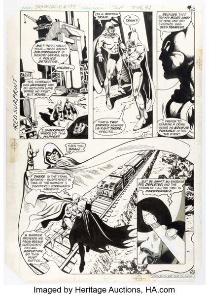Original Comic Art:Panel Pages, Ross Andru and Rick Hoberg Brave and the Bold #199 StoryPage 8 Batman and the Spectre Origi...