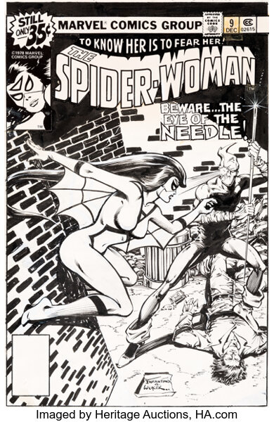 Original Comic Art:Covers, Carmine Infantino and Bob Wiacek Spider-Woman #9 CoverOriginal Art (Marvel, 1978).....