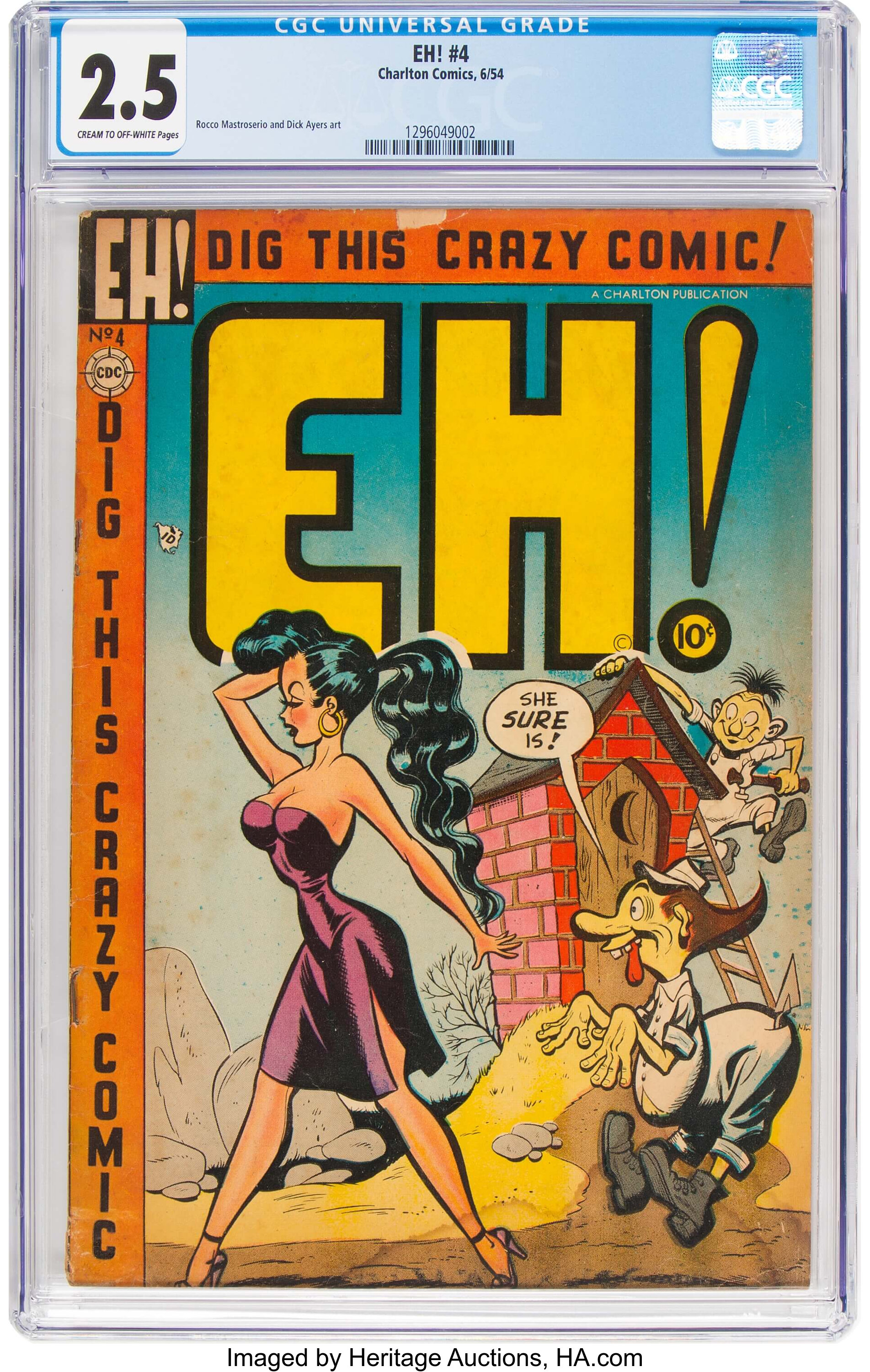 EH! #4 (Charlton, 1954) CGC GD  2.5 Cream to off-white pages ...