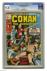 Conan the Barbarian #2 (Marvel, 1970) CGC NM/MT 9.8 White pages. At the time of this second issue, Marvel only had the r...