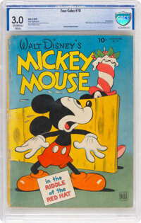 Four Color #79 Mickey Mouse (Dell, 1945) CBCS GD/VG 3.0 Off-white to white pages