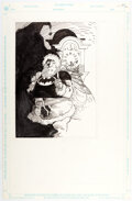 Original Comic Art:Illustrations, Mike Mignola - Christmas Card Illustration Original Art (DC, c.
1990s)....