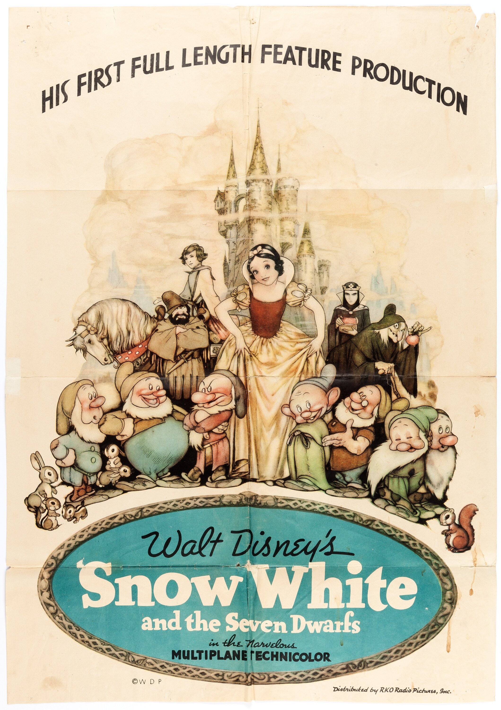 Snow White and the Seven Dwarfs One Sheet Movie Poster (RKO, | Lot #13005 | Heritage Auctions