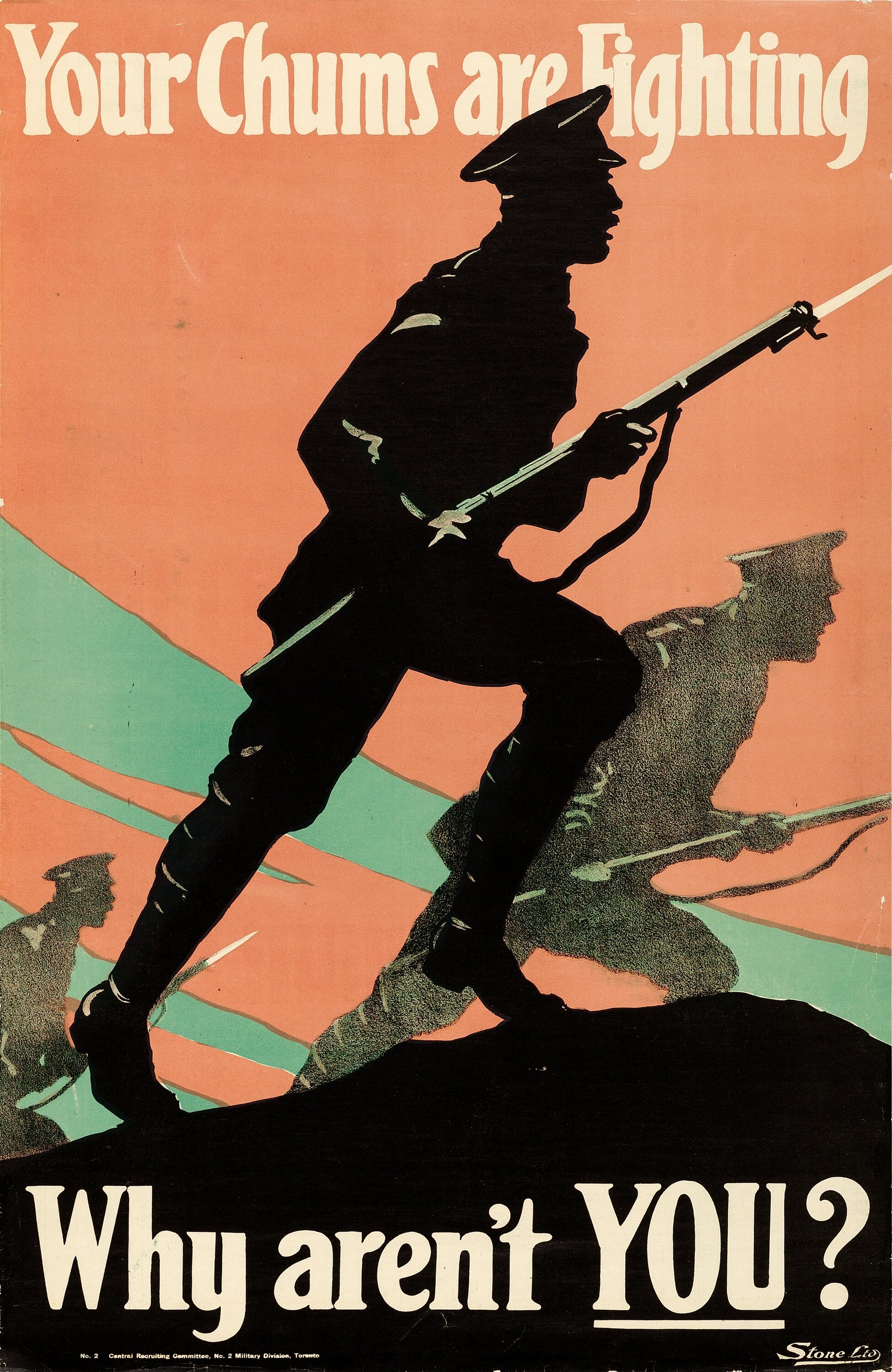 World War I Propaganda Central Recruiting Committee 1917 Very