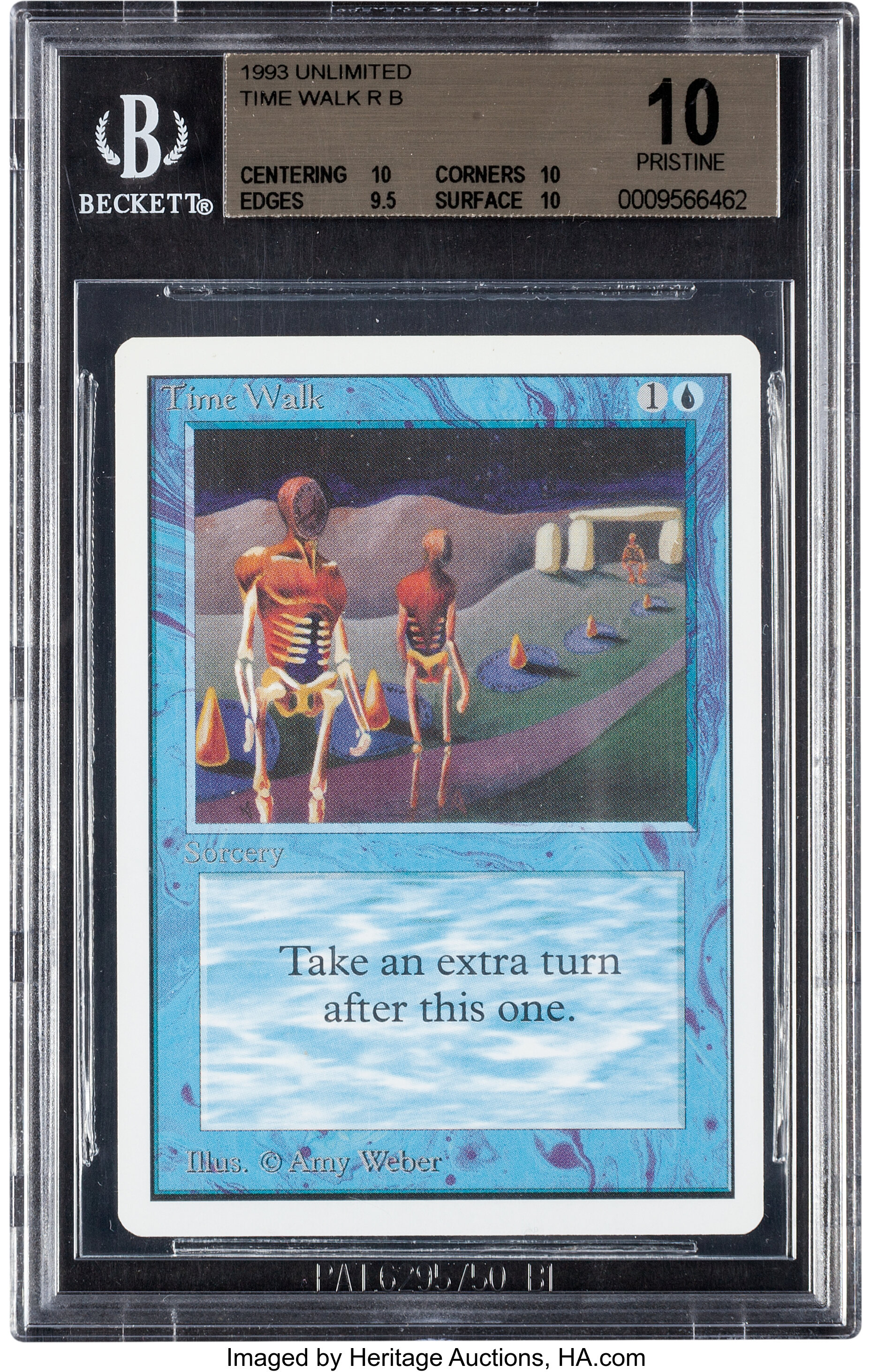 Magic The Gathering Unlimited Edition Time Walk Bgs 10 Wizards Of Lot 92180 Heritage Auctions
