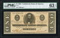 Confederate Notes:1864 Issues, T71 $1 1864 PF-12 Cr. 574 PMG Choice Uncirculated 63 EPQ.. ...