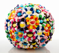 Takashi Murakami (Japanese, b. 1962) Flower Ball, 2008 Plush 15 x 15 inches (38.1 x 38.1 cm) E