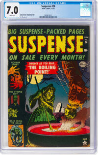 Suspense #24 (Atlas, 1952) CGC FN/VF 7.0 White pages