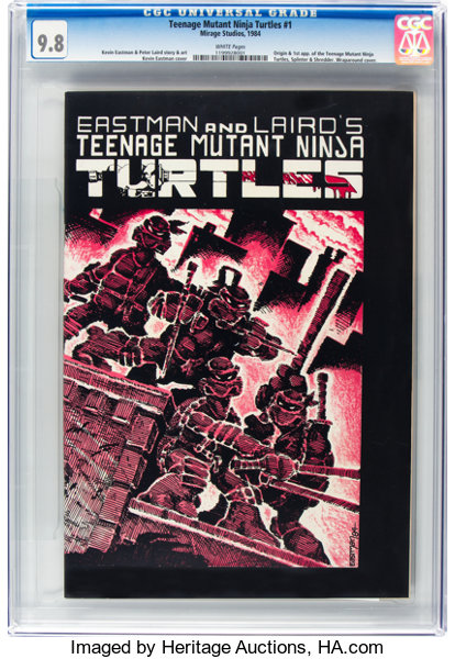 Modern Age (1980-Present):Alternative/Underground, Teenage Mutant Ninja Turtles #1 (Mirage Studios, 1984) CGC NM/MT 9.8 White pages....