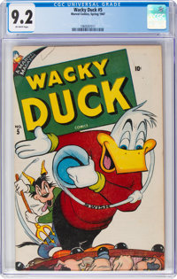 Wacky Duck #5 (Marvel, 1947) CGC NM- 9.2 Off-white pages
