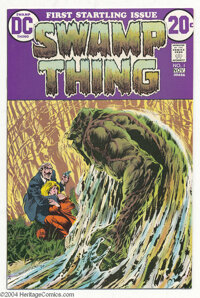 Swamp Thing #1 (DC, 1972) Condition: VF+. Bernie Wrightson cover and art. First telling of revised origin. Overstreet 20...
